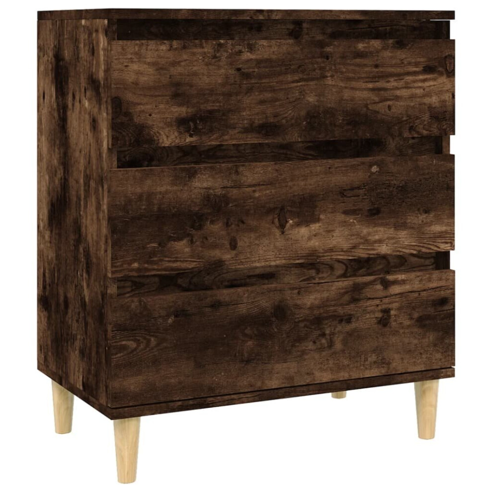 Vidaxl (Smoked Oak) Sideboard Side Cabinet Organiser Cupboard Highboard Engineered Wood