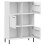 VidaXL (white) vidaXL Solid Wood Bookcase with Metal Legs OSLO Book Storage Multi Colours 5