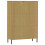 VidaXL (brown) vidaXL Solid Wood Bookcase with Metal Legs OSLO Book Storage Multi Colours 7
