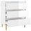 VidaXL (high gloss white) vidaXL Sideboard Side Cabinet Organiser Cupboard Highboard Engineered Wood 7