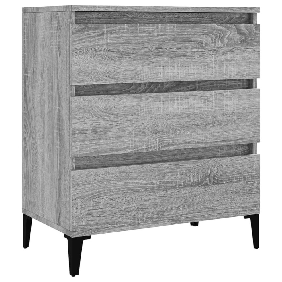Vidaxl (Grey Sonoma) Sideboard Side Cabinet Organiser Cupboard Highboard Engineered Wood