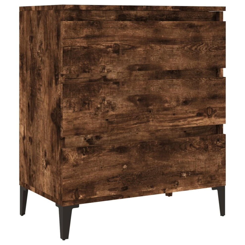 Vidaxl (Smoked Oak) Sideboard Side Cabinet Organiser Cupboard Highboard Engineered Wood