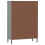 VidaXL (grey) vidaXL Solid Wood Bookcase with Metal Legs OSLO Book Storage Multi Colours 7