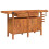 VidaXL (with cabinet) vidaXL Workbench with Drawers and Vices Workshop Craft Table Solid Wood Acacia 1