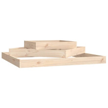 (brown, 112 x 112 x 27 cm) vidaXL Solid Wood Pine Planter Raised Bed Multi Colours 112x112x27/83x83x27 cm