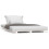 VidaXL (white, 100 x 200 cm) vidaXL Bed Frame Bedroom Bedstead Bed Base Mattress Foundation Solid Wood Pine 1