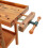 VidaXL (without cabinet) vidaXL Workbench with Drawers and Vices Workshop Craft Table Solid Wood Acacia 8