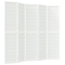 (white, 200 x 170 cm) vidaXL Folding 6-Panel Room Divider Japanese Style Shoji Multi Colours/Sizes