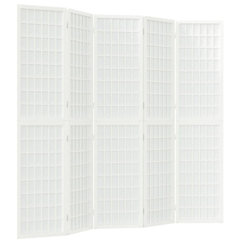 Vidaxl (, 200 X 170 Cm) Folding 6-Panel Room Divider Japanese Style Shoji Multi Colours/Sizes White