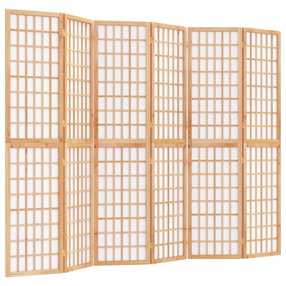 (brown, 240 x 170 cm) vidaXL Folding 6-Panel Room Divider Japanese Style Shoji Multi Colours/Sizes