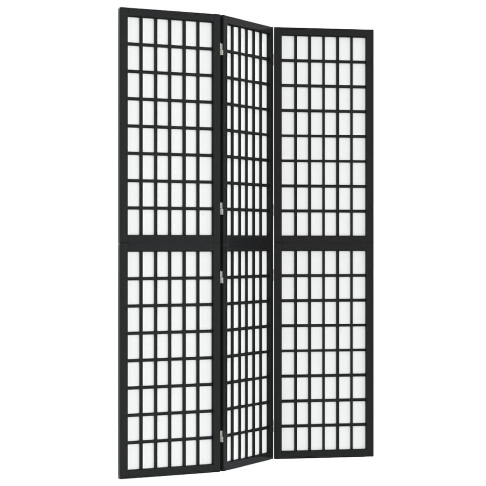 Vidaxl (, 120 X 170 Cm) Folding 6-Panel Room Divider Japanese Style Shoji Multi Colours/Sizes Black