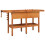VidaXL (without cabinet) vidaXL Workbench with Drawers and Vices Workshop Craft Table Solid Wood Acacia 6