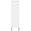 VidaXL (white) vidaXL Solid Wood Bookcase with Metal Legs OSLO Book Storage Multi Colours 6