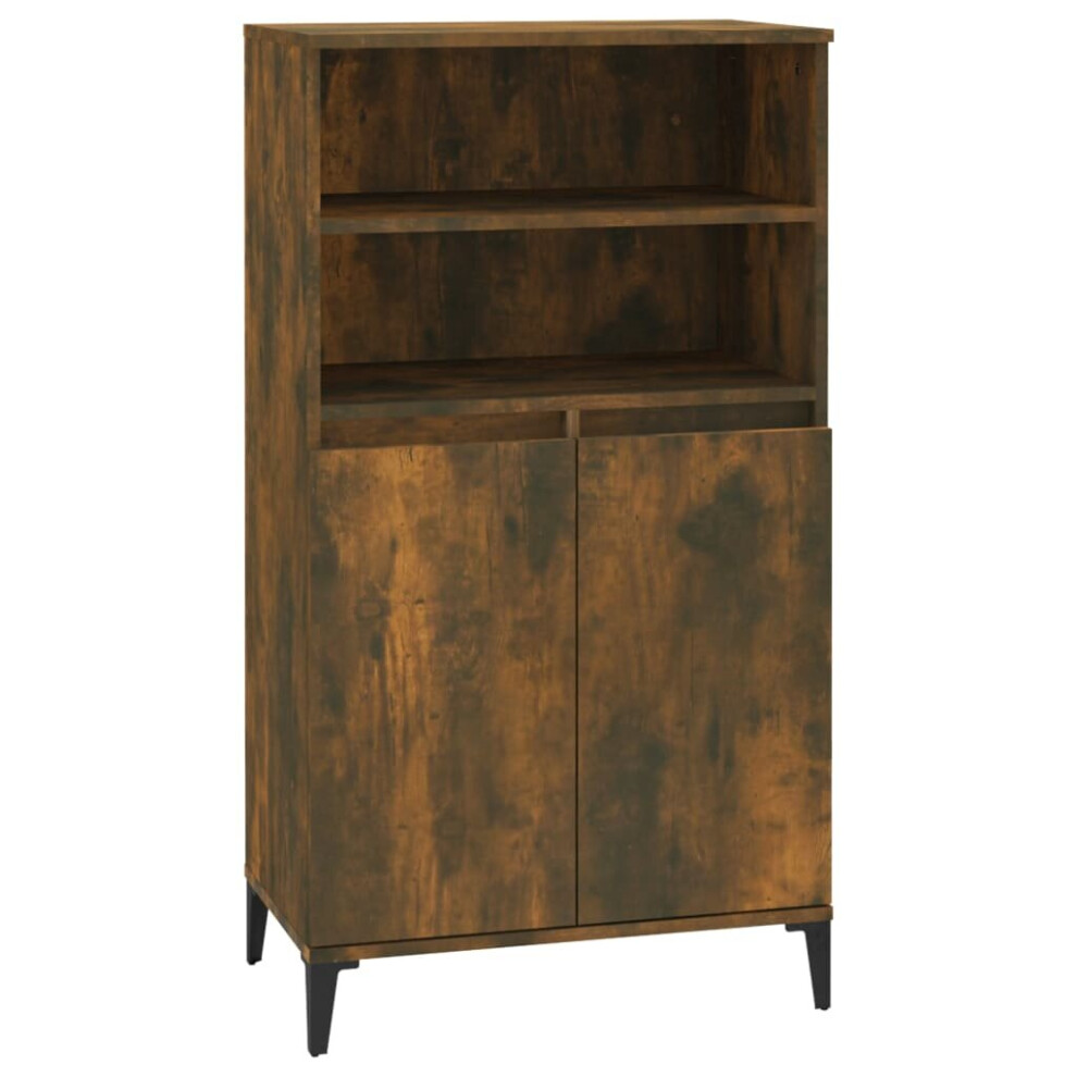 (smoked oak) vidaXL Highboard Engineered Wood High Sideboard Buffet Cabinet Multi Colours