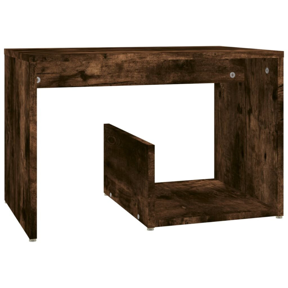 Vidaxl (Smoked Oak) Side Table Engineered Wood Magazine Rack Couch Table Multi Colours