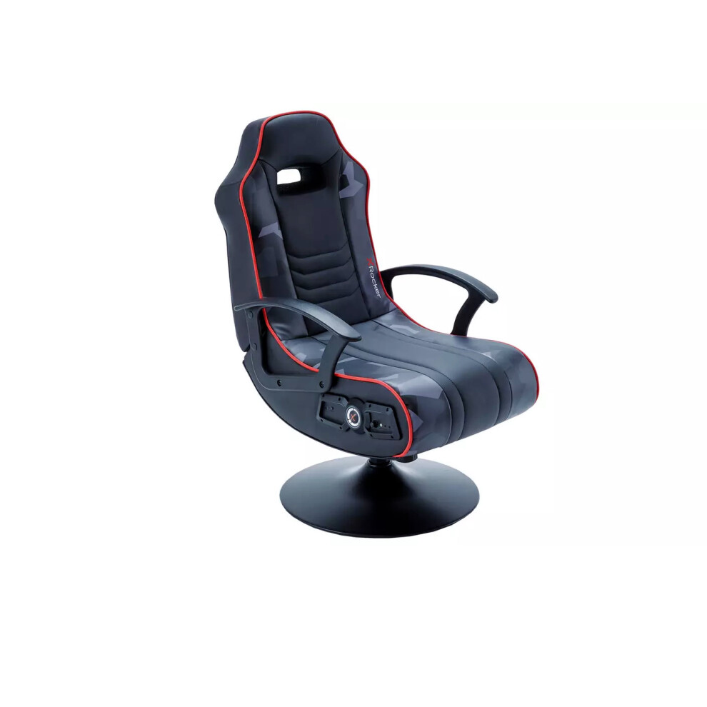X Rocker Blackout 2.1 Audio Junior Gaming Chair - Black/Red