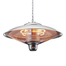 Litecraft Outdoor Ceiling Pendant Patio Heater 2000 Watt - Silver