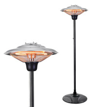 Litecraft Outdoor Floor Standing Patio Heater 1500 Watt - Silver