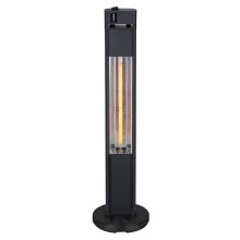 Litecraft Outdoor Patio Heater Floor Standing 1600 Watt - Black