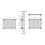 NRG (600 x 830mm-2 Column) NRG Traditional Black Horizontal Vertical Bathroom Cast Iron Radiator 5
