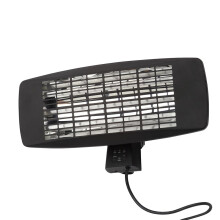 Litecraft Patio Heater Wall Mount Outdoor With 3 Power Setting - Black