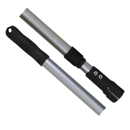 SYR Interchange Telescopic Aluminium Handle 90-180cm Black (Each)