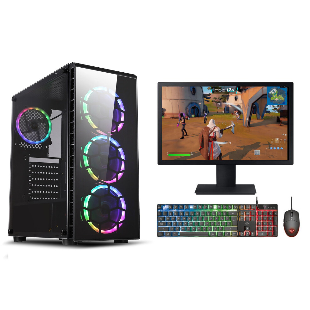 FCS Fast Gaming Intel Quad Core i3 8GB RAM 1TB HDD PC Bundle