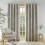 Catherine Lansfield Catherine Lansfield Alder Trees 100% Cotton Lined Eyelet Curtains 3