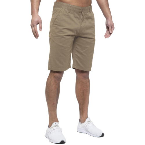 Ze Enzo (30, Beige) Enzo Mens Chino Shorts 1
