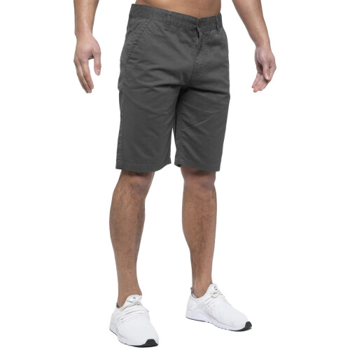 Ze Enzo (34, Grey) Enzo Mens Chino Shorts 1