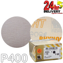 Indasa Rhynogrip HT Line 75mm 3" Sanding Discs P400 Box of 50 Grip System