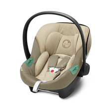 CYBEX car seat Aton S2 i-Size, from birth to approx. 24 months, max. 13 kg, including newborn insert, SensorSafe compatible, Classic Beige