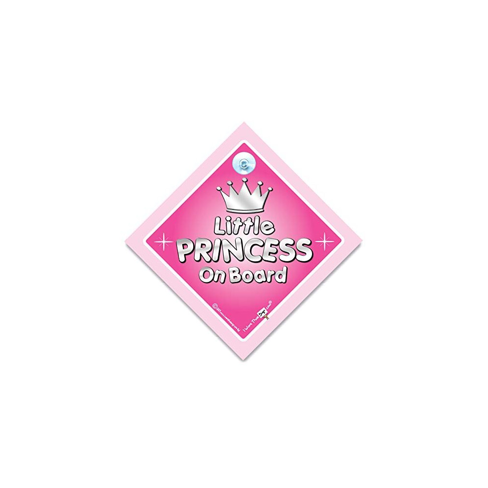 Little Princess On Board Car Sign, Little Princess On Board, Car Sign, Bumper Sticker, Baby On Board, Driving Sign, Automobile Sign, Vehicle Sign, Iwantthatsign.com