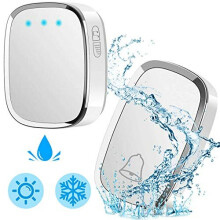 Door Bell Loud Wireless Doorbell with 4 Level Volume, 300M Range, 36 Chimes Ringstones IP44 Waterproof Wall Plug-in Cordless Door Chime Kit, 1000ft