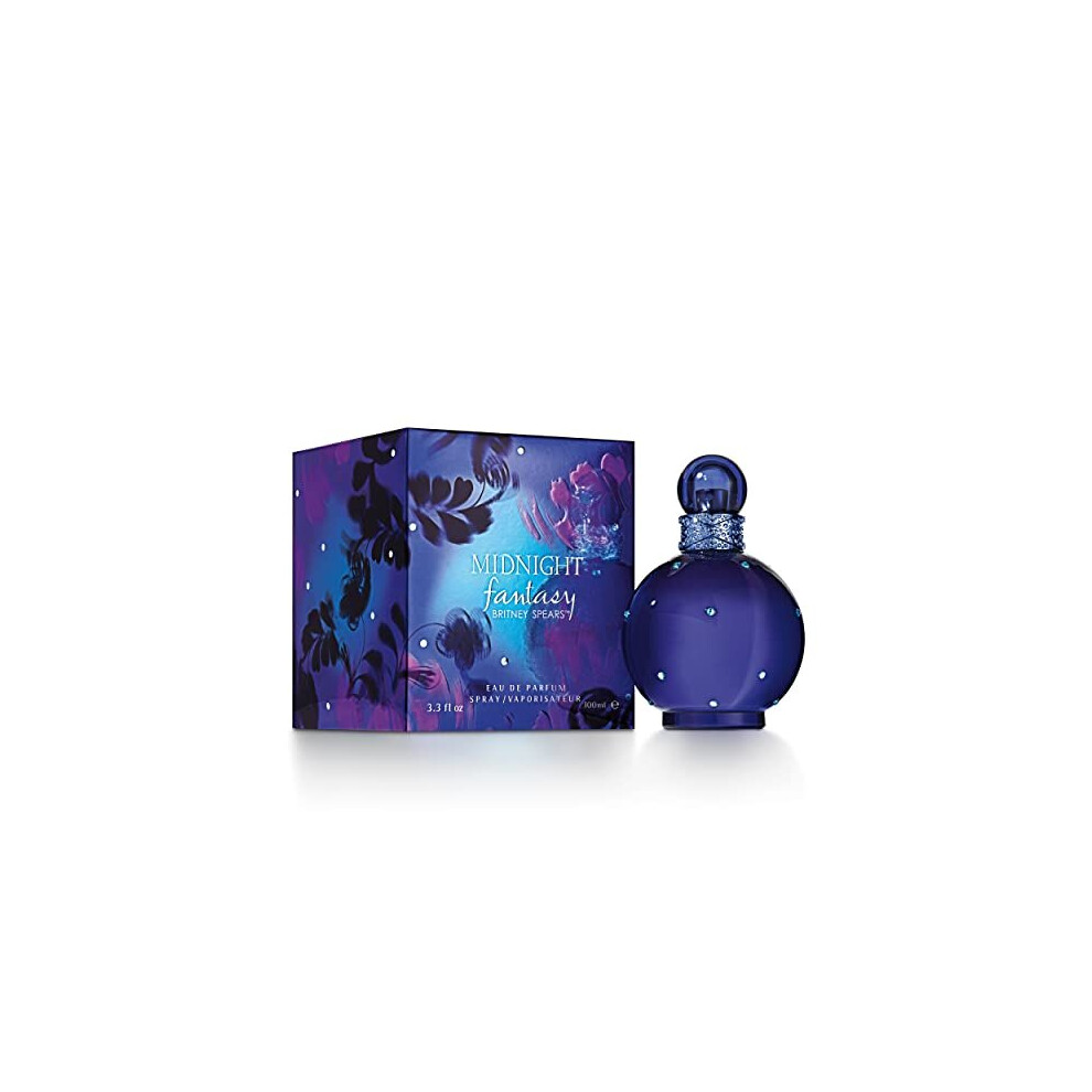 Britney Spears Midnight Fantasy Eau de Parfum (100ml) Fruity & Musky Scent, Luxury Fragrance for Women