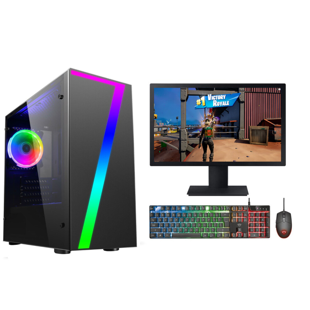 FCS Fast Gaming Intel Quad Core i3 8GB RAM 1TB HDD PC Bundle