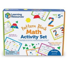 Learning Resources LRNLER6135 Pattern Block Math Activity Set, Multi Color