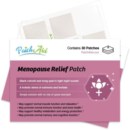 PatchAid, Patch di Alleviamento della Menopausa, 30 Patch