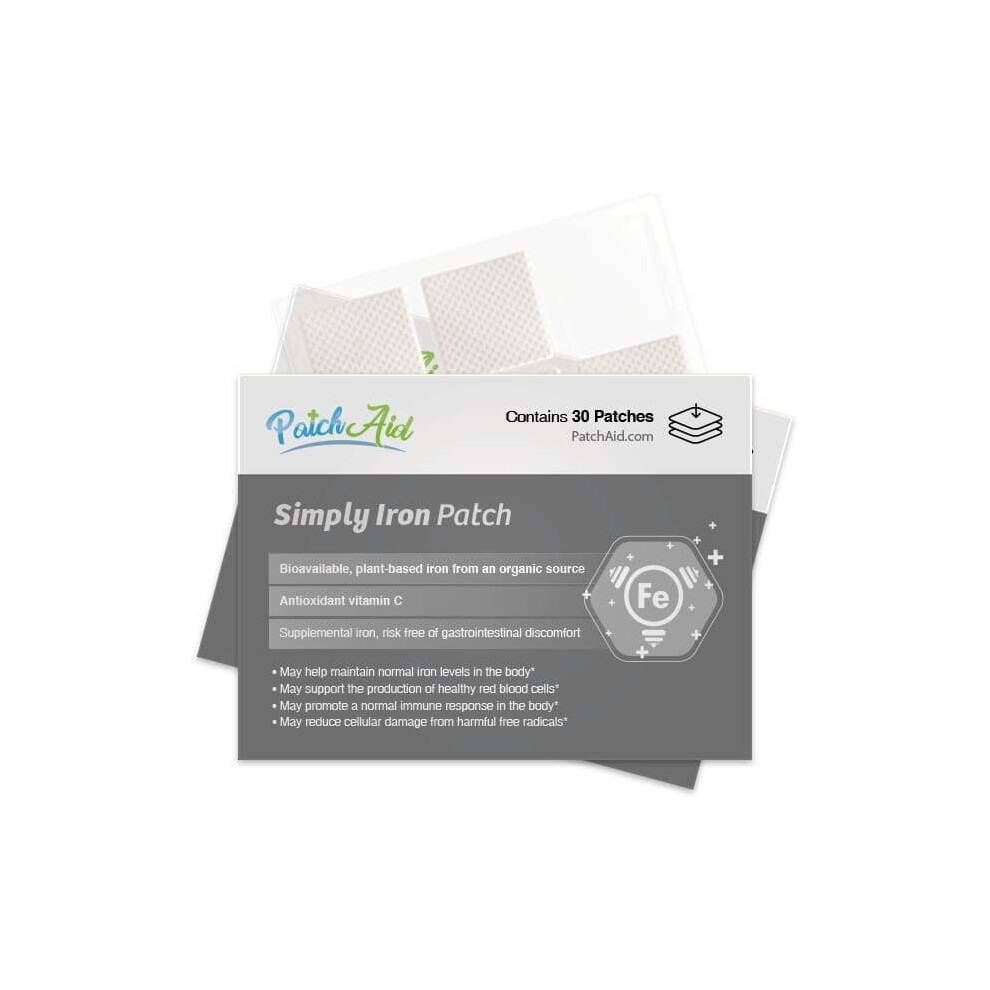 Patch Aid Simply Iron Topical Patch - 30 Daily Patches