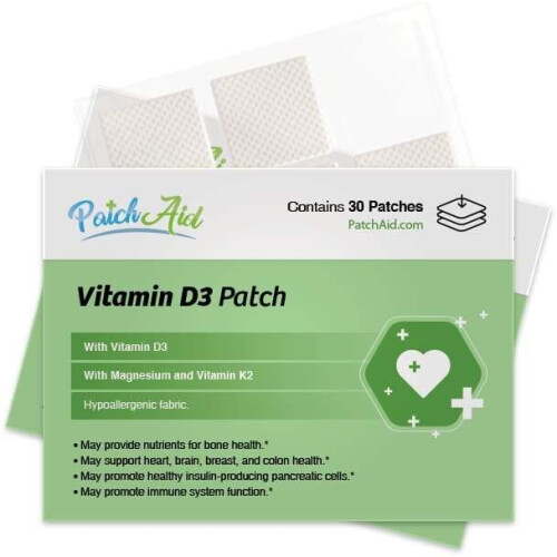 PatchAid, Vitamin D3 Plade, 30 Plader