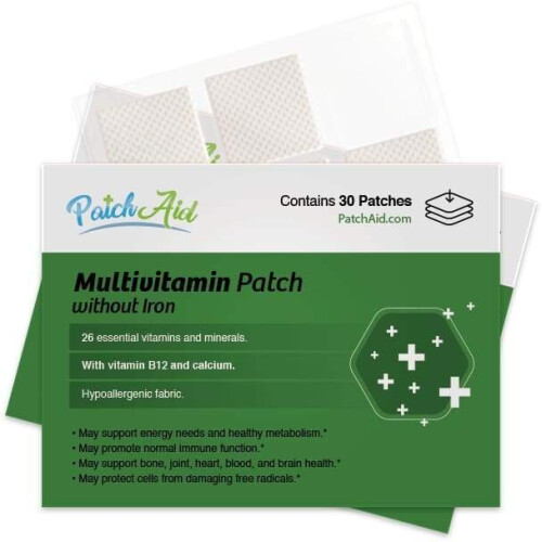 Multivitamin Patch without Iron, 30 Patches