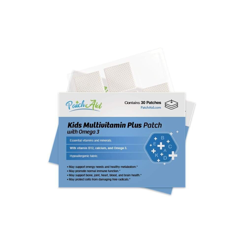 Patch Aid Kids Multivitamin Plus With Omega 3 Topical Patch - 30 Daily Patches