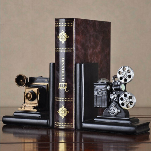 Vintage nostalgic movie projector bookend ornament