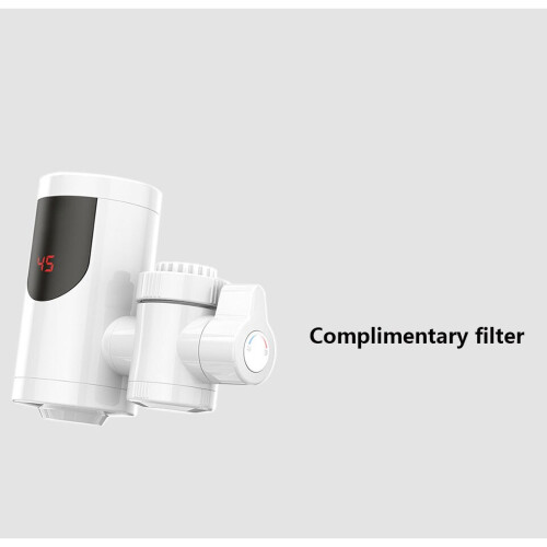 (white, Send filter) Electric faucet 3 seconds without installation