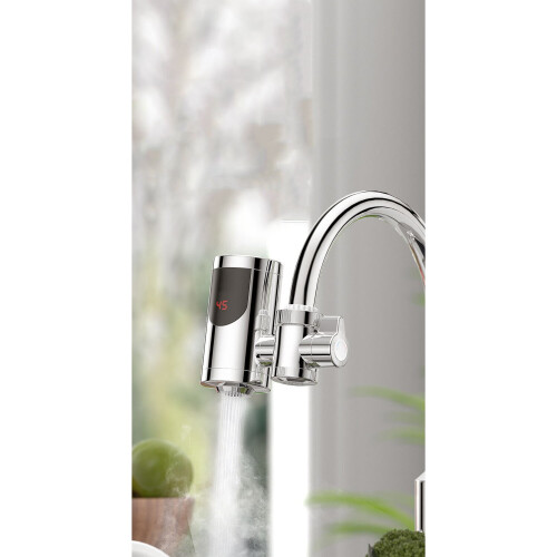 (white, Send filter) Electric faucet 3 seconds without installation 2