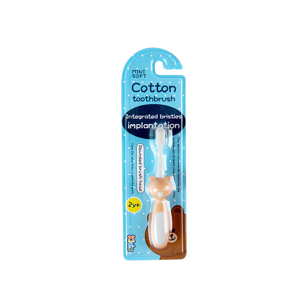 (yellow) New children's toothbrush Soft bristle toothbrush