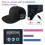(Black) Bluetooth Hat Wireless Smart Baseball Cap With Hd Stereo Speaker For Outdoor 5