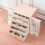 (Off-white) Jewellery box with double doors 5layers waterproof 3