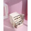(Pink) Jewellery box with double doors 5layers waterproof 5