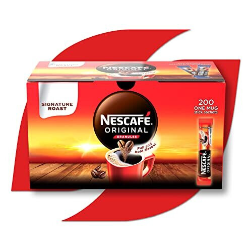 Nescafe NESCAFE Original Instant Coffee Sachets - 200 x 1.8g Sticks 1